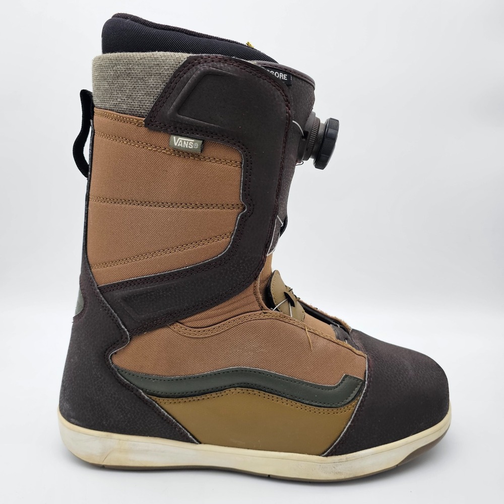 Vans Encore Snow Boots Mens 11 Brown BOA Coiler Flex Liner Snowboarding Winter